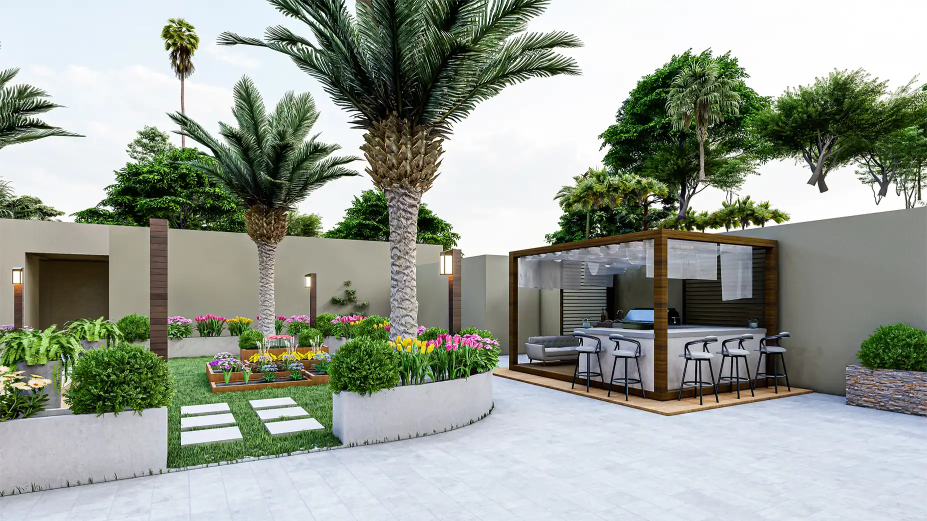 تنسيق حدائق الدمام